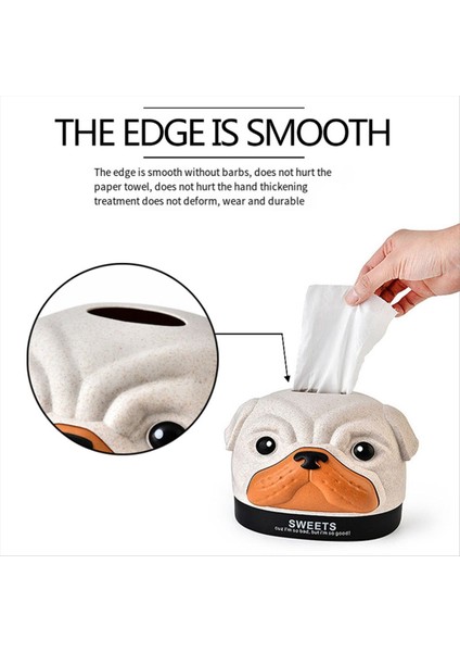 Doku Tutucu Karikatür Çıkarılabilir Peçete Kutusu Rulo Kağıt Konteyner Sevimli Doku Kutusu Peçete Çantası Tutucu Ev Dekorasyonu D (Yurt Dışından) indirimleri