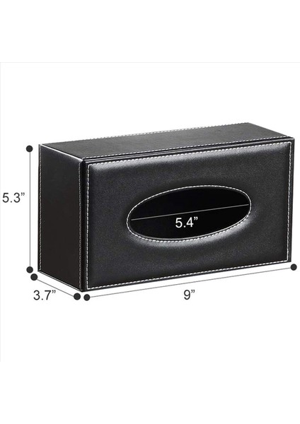 3x Deri Doku Kutusu Kapağı Yüz Doku Kutusu Modern Peçete Saklama Kutusu Araba Havlu Kutusu Araba Pu Deri Çekmecesi (Yurt Dışından) indirimleri