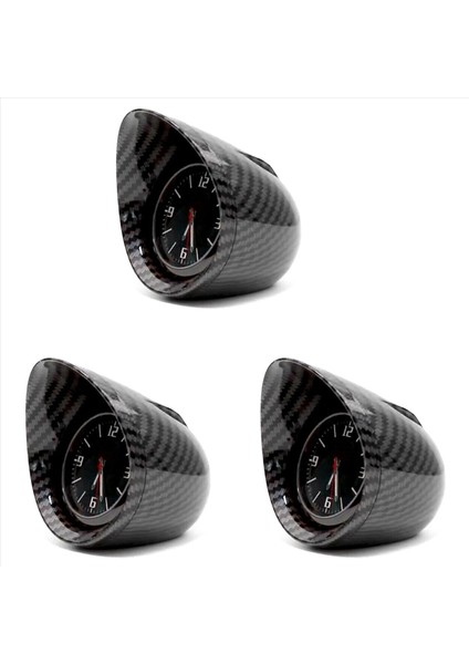 3x Araba Suv Iç Gösterge Tablosu Saat Konsolu Dekor Arka Işığı Araç Aksesuarları (Yurt Dışından)