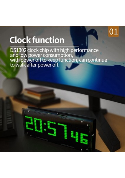 LED Müzik Spektrumu Ekran Diy Kiti 16X32 Ritim Işık Saati 8 Çeşit Spektrum Modu Smd Lehimleme Ekran Işığı Kırmızı (Yurt Dışından) fırsatları