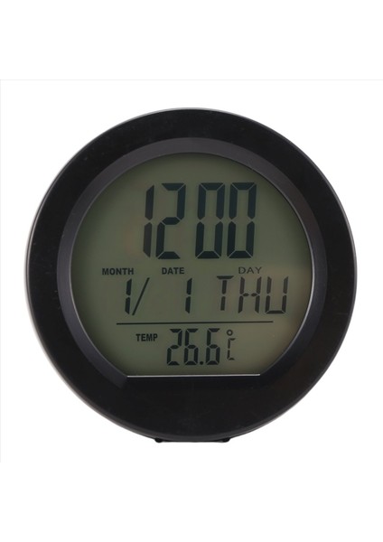 Araç Güneş Saati Termometresi Arka Işıkla LCD Dijital Ekran Araç Iç Aksesuarları (Yurt Dışından) fiyatları