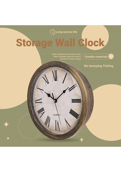 Depolama Duvar Saati Iç Mekan Kullanımı Para ve Mücevher Depolama Için Gizli Konteyner Kutusu ile Gizli Gizli Bölme (Yurt Dışından) indirimleri