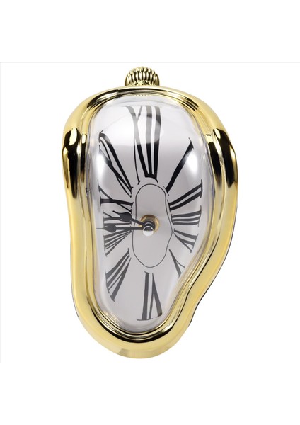 Eritme Saati Blok Tipi Bükülmüş Saat Dekoratif Ev Ofis Raf Masası Masası Komik Yaratıcı Altın Için Eritilmiş Saat (Yurt Dışından) fiyatları