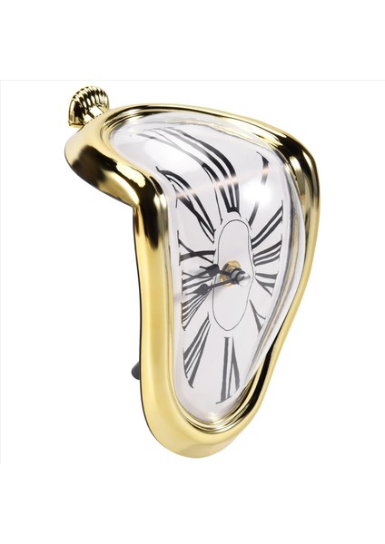 Eritme Saati Blok Tipi Bükülmüş Saat Dekoratif Ev Ofis Raf Masası Masası Komik Yaratıcı Altın Için Eritilmiş Saat (Yurt Dışından) modelleri