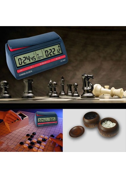 2x Gelişmiş Satranç Dijital Zamanlayıcı Satranç Saati Yukarı Tahta Oyun Saati (Yurt Dışından) fiyatları