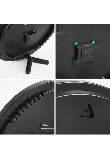 Ortam Işığı 12 Inç Büyük Ekran Çok Işlevli Saat Basit Oturma Odası Duvar Saati LED Duvar Saati Sarı (Yurt Dışından) indirimleri