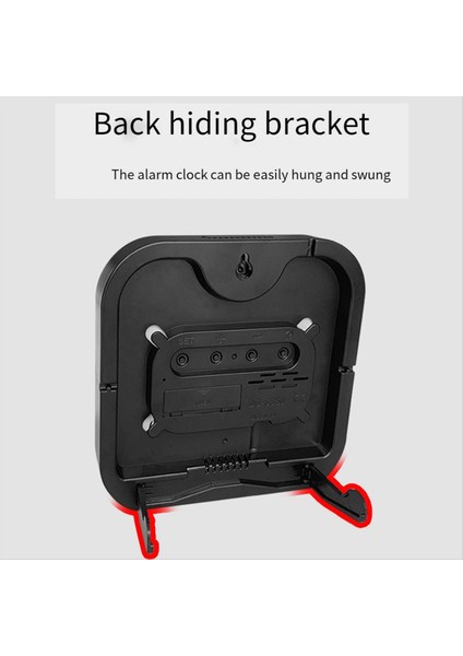 Dijital Duvar Saatleri Sıcaklık Tarih Haftası Dispal Masa Saati 12/24 Saat Duvara Monte LED Çartı Saat Uzaktan Kumanda C (Yurt Dışından) modelleri