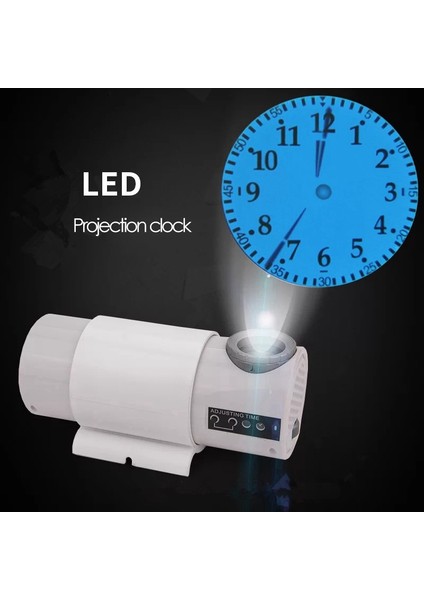 Dijital LED Projeksiyon Masası Saat Sessiz Uzaktan Kumanda Masası Projektör Yaşam Mağazası Için Duvar Saatleri Siyah Abd Fiş (Yurt Dışından) modelleri
