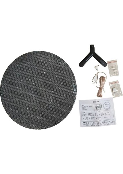 Ortam Işığı 12 Inç Büyük Ekran Çok Işlevli Saat Basit Oturma Odası Duvar Saati LED Duvar Saati Kırmızı (Yurt Dışından) indirimleri