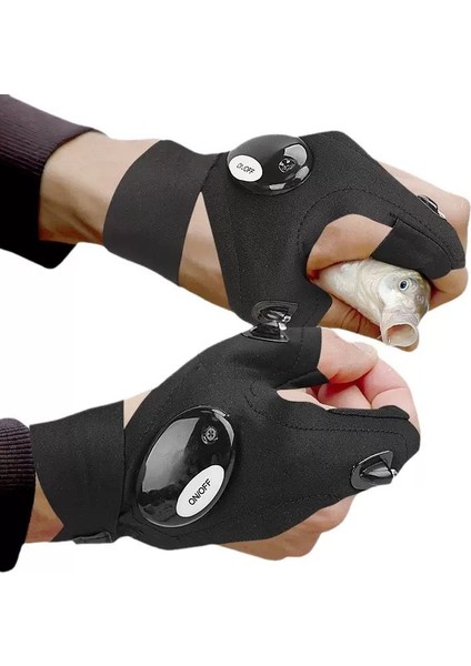 LED Işıklı Çift El Tamirci ve Balıkçı Eldiveni modelleri