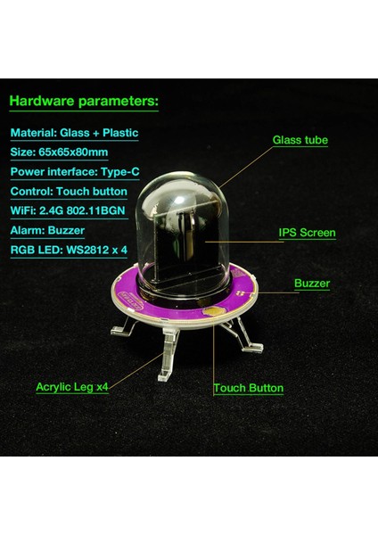 Bitcoin Rgb Nixie Tüp Saati Akıllı Wifi Ağa Bağlı LED Işık Yayan Renk Ekran Dıy Analog Dijital Tüp Gece Işığı (Yurt Dışından)