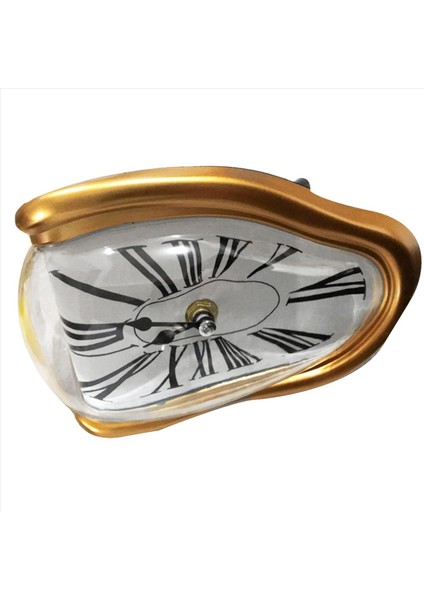 2x Eritme Saati Blok Tipi Bükülmüş Saat Dekoratif Ev Ofis Raf Masası Masa Altın Için Eritilmiş Saat (Yurt Dışından) fiyatları