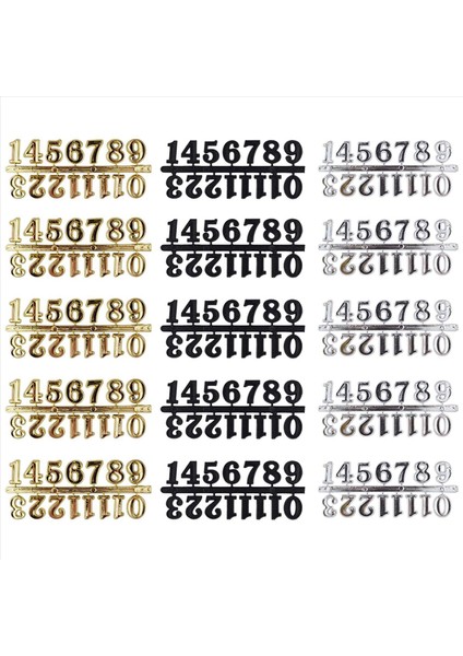 30PCS Dıy Saat Sayıları Kiti Duvar Saati Arap Sayı Ev Sanat Dekoru Değiştirme Onarma Aksesuarları (Yurt Dışından) modelleri