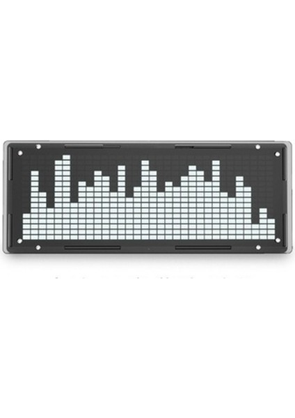 LED Müzik Spektrumu Ekran Diy Kiti 16X32 Ritim Işık Saati 8 Çeşit Spektrum Modu Smd Lehimleme Ekran Işığı Beyaz (Yurt Dışından)