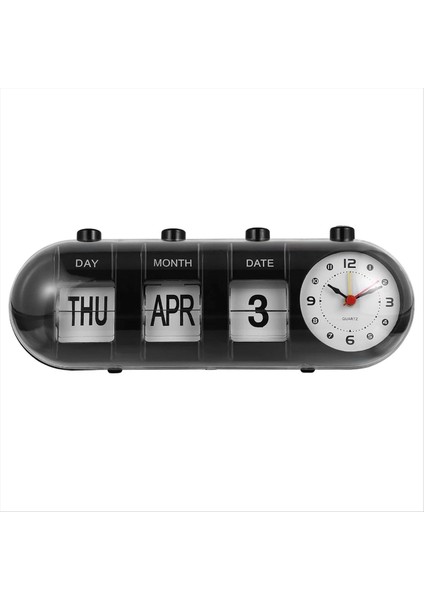 Page-Flip Saat Takvim Kapsül Tasarımı Basit Duvar Saati Dijital Masa Saati All-Match Arant Saat (Yurt Dışından)