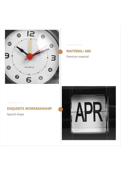 Page-Flip Saat Takvim Kapsül Tasarımı Basit Duvar Saati Dijital Masa Saati All-Match Arant Saat (Yurt Dışından) fiyatları
