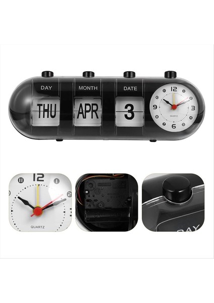 Page-Flip Saat Takvim Kapsül Tasarımı Basit Duvar Saati Dijital Masa Saati All-Match Arant Saat (Yurt Dışından) modelleri