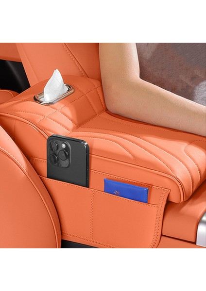 Araba Merkez Konsolu Koltuk Yastık Kolu Dinleme Kutusu Pad Ekstansiyon Yastığı Doku Kutusu Organizatör Çantası (Yurt Dışından) fırsatları