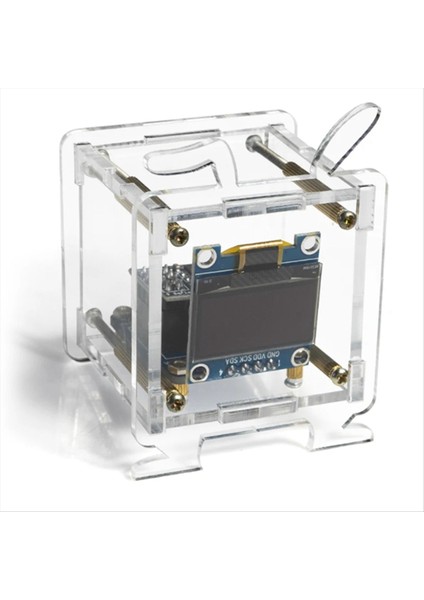 Mini Saat Dıy Kiti OLED 2 4g Wifi Zaman Sıcaklığı Nem Tarih Haftası Hava Tahmin Göstergesi Dc 5V Saat (Yurt Dışından)