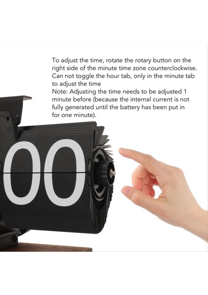 Dijital Flip Saat Retro Otomatik Dönüş Pil Çalışan Mekanik Saat Ev Odası Ofis Dekorasyonu (Yurt Dışından) modelleri