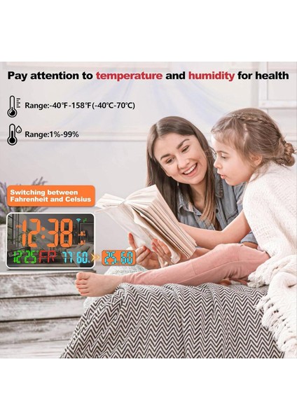 Tuya Wifi LED Saat Takvimi Akıllı Termometre Higometre Kozmetik Ayna Ev Ofis Için Çok Fonksiyon Saati (Yurt Dışından) modelleri