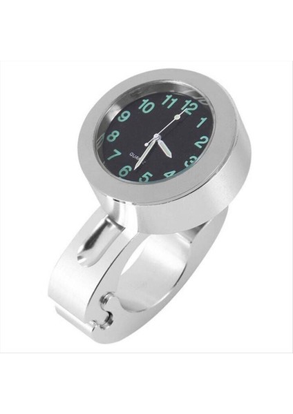 Motosiklet Universal 7/8 Inç Gidon Saat Saati Saat Saati Su Geçirmez Güneş Geçirmez Şok Geçirmez Gümüş (Yurt Dışından) indirimleri