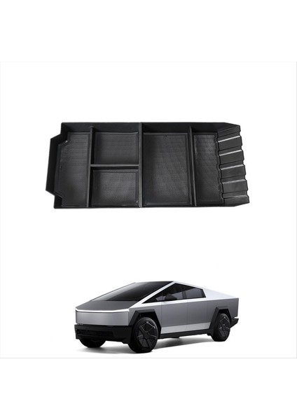 Tesla Cybertruck 2024 Koltuk Depolama Kutusu Tepsisi Iç Aksesuarlar Için Orta Konsol Alt Organizatör (Yurt Dışından) modelleri