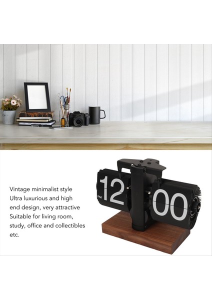 Dijital Flip Saat Retro Otomatik Dönüş Pil Çalışan Mekanik Saat Ev Odası Ofis Dekorasyonu (Yurt Dışından) fırsatları