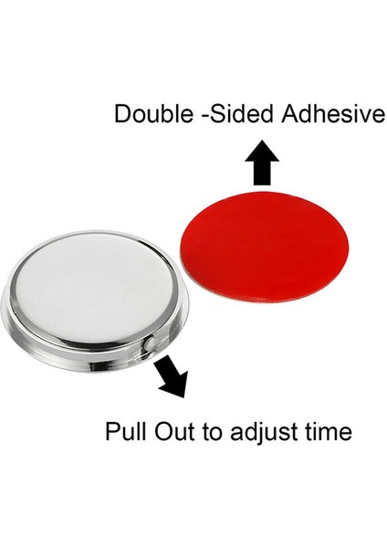 Araba Saati Araç Saat Aydınlık Mini Otomobil Dahili Çubuk Dijital Izleme Mekaniği Kuvars Saat Saati Düzeyli Destek Aksesuarları (Yurt Dışından) modelleri