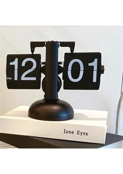 Flip Masa Saat Retro Retro Otomatik Flip Saat Masa Saat Masası Saat Büyük Numaralı Ev Ofis Okulu Otel B (Yurt Dışından) modelleri