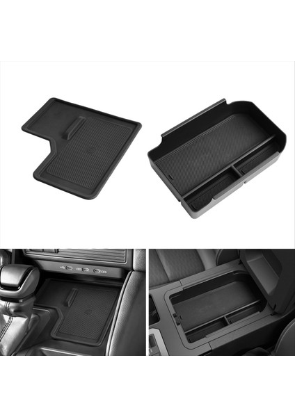 Toyota Land Cruiser Için 250 Prado LC250 2024 Lhd Merkez Konsolu Organizatör Saklama Kutusu Tepsisi ve Kablosuz Şarj Mat (Yurt Dışından) modelleri