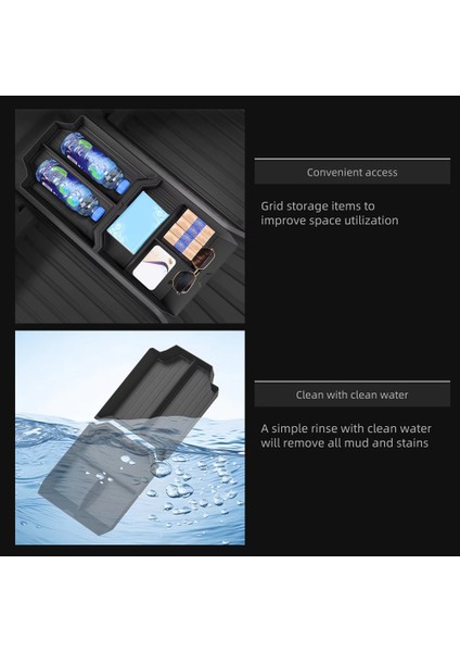 Tesla Cybertruck 2024 Araç Saklama Kutusu Iç Aksesuarlar Için Alt Orta Konsol Organizatör Tepsisi (Yurt Dışından) fiyatları