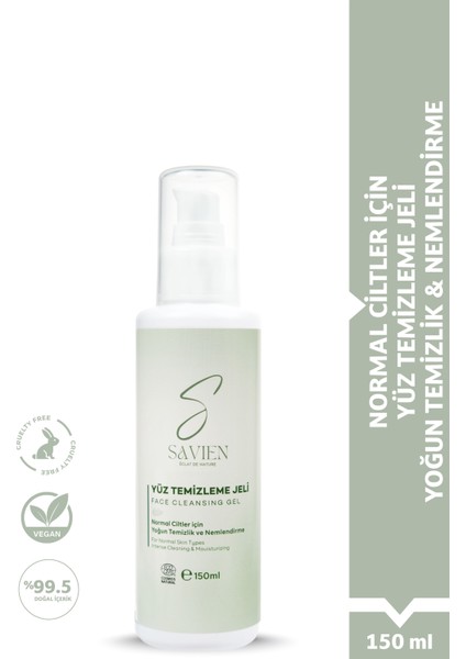 Normal Ciltler Için Yüz Temizleme Jeli - Yoğun Temizlik ve Nemlendirici Jel 150 ml