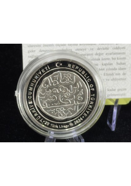 Sultan Ibrahim – Osmanlı Padişahları Serisi No:18 Gümüş Hatıra Sikkesi (Darphane, 925 Ayar, Proof)
