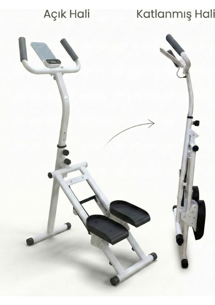 Ev Tipi Dikey Tırmanma Aleti 2 – Yağ Yakıcı, Sessiz, Katlanabilir, Dijital Ekranlı Kardiyo Makinesi indirimleri