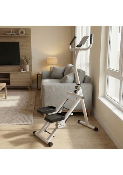 Ev Tipi Dikey Tırmanma Aleti 2 – Yağ Yakıcı, Sessiz, Katlanabilir, Dijital Ekranlı Kardiyo Makinesi