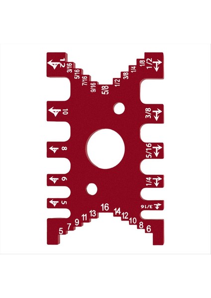 Dovetail Jig - Ahşap Işleme Tenon Boşlukları Ölçüm Kart Alüminyum Alaşım Derinlik Göstergesi Tenon Kesici Için Yönlendirici Bit B (Yurt Dışından)