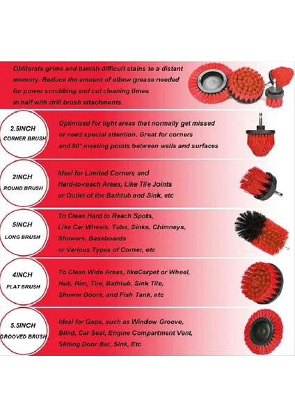 Araç Yıkama Fırçası Disk Fırçası Elektrikli Matkap Temizleme Aracı Kiti Otomobil Yıkama Zemin Mutfak Banyo Küvet Tuvalet Yüzeyi (Yurt Dışından) indirimleri
