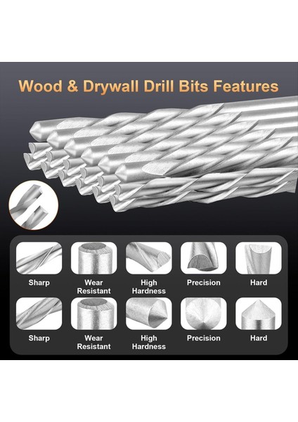 100PCS Matkap Bitleri Seti 1/8 Inç Alçıpan Kılavuz Noktası Kesme Bit Alçıpan Aletleri Alçıpanı Kesme Spiral Testere ile Kullanılmak Için Kesme (Yurt Dışından) fiyatları