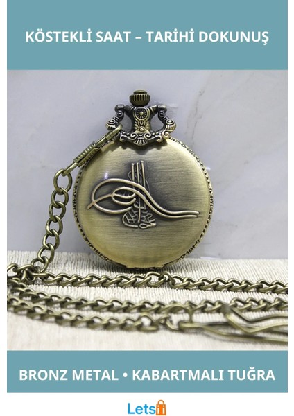 Osmanlı Tuğralı Şık Köstekli Saat