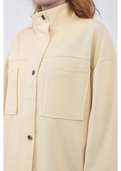 Sarı Kadın Pike Dokulu Bel Ayarlanabilir Oversize Ceket Pantolon Takım modelleri