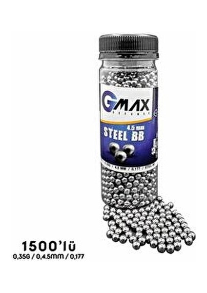 Gmax 4.5 mm Çelik Bilye 1500'lü Paslanmaz Çelikten Üretilmiş Dayanıklı ve Güvenilir fiyatları