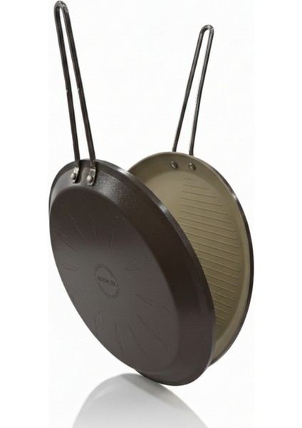 Granit Kaplama 33 cm Çift Taraflı Balık, Et ve Tavuk Pişirme Tavası fiyatları