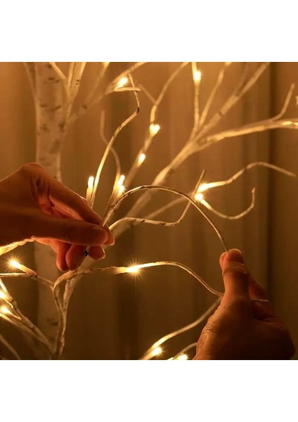 1.2 Metre 64 Led'li Yılbaşı Ağacı Christmas Tree Noel Ağacı LED Işıklı Ağacı 120CM Birch Tree Light fiyatları