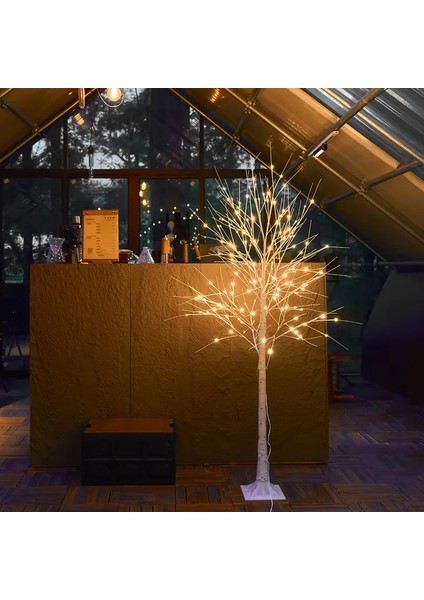 1.2 Metre 64 Led'li Yılbaşı Ağacı Christmas Tree Noel Ağacı LED Işıklı Ağacı 120CM Birch Tree Light indirimleri