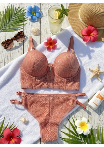 Dantelli Bralet Sütyen Takımı