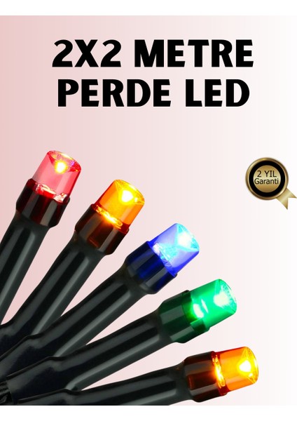 8 Modlu Zaman Ayarlı LED Perde Işık – Bahçe ve Balkon Dekorasyonu - FEİ2751-6290