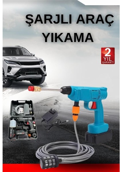 Şarjlı Oto Yıkama Bahçe Sulama Tabancası Makinesi Yüksek Basınçlı - FEİ4428-3290 fiyatları