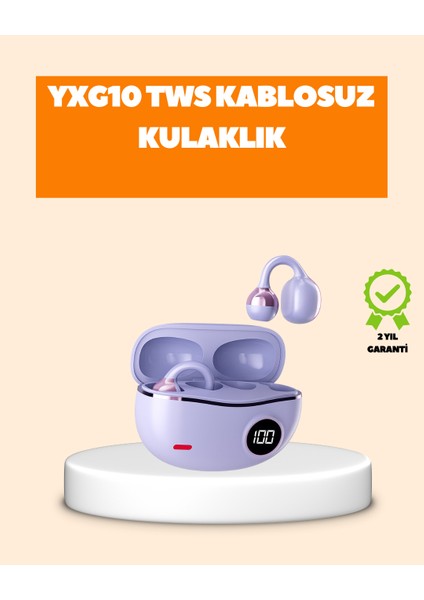 YXG10 Klipsli Açık Kulaklık – Spor Için Uygun Aptx Ses Ergonomik Yapı - FEİ4443-5037