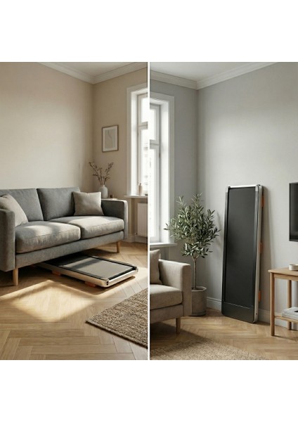 Premium Eğim Ayarlı Yürüyüş ve Koşu Bandı - 1.5 Hp, LCD Gösterge, 110 kg Kapasite